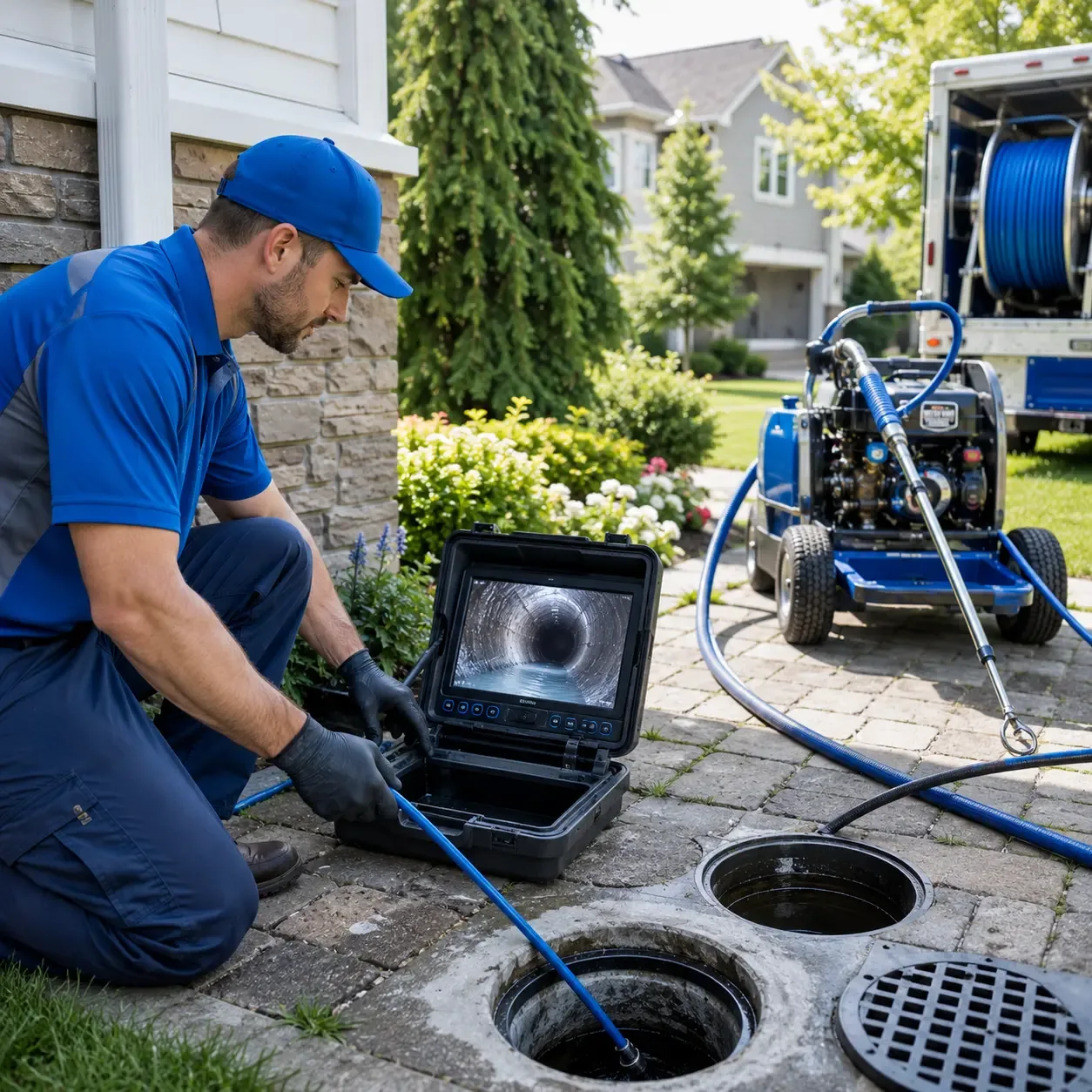 Outdoor drain cleaning professionals serving Clayton, IL
